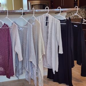 Lot of Women's Lightweight Sheer Sweaters & Cardigans (7 Total)